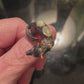 Handcrafted Genuine Opal Dog Ring