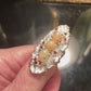 Genuine Fiery Opals & Garnet Ring