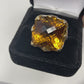 Incredible Genuine 34CTW Cognac Quartz Ring