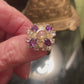 Genuine Opal, Tanzanite & Amethyst Ring