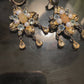Genuine Fiery Opals, Topaz, Citrines & Pearls Earrings