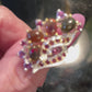 Mysterious Genuine Black Opals & Garnet Ring