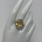 Exceptional Fancy Cut Genuine Citrine Ring
