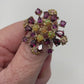 Bohemian Rhapsody Genuine Fiery Opals & Garnet Ring