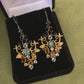Genuine Opal, Citrine & Topaz Earrings