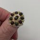 Rare Black Fiery Opals Ring