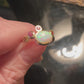 Genuine Opal & Pink Tourmalines Ring