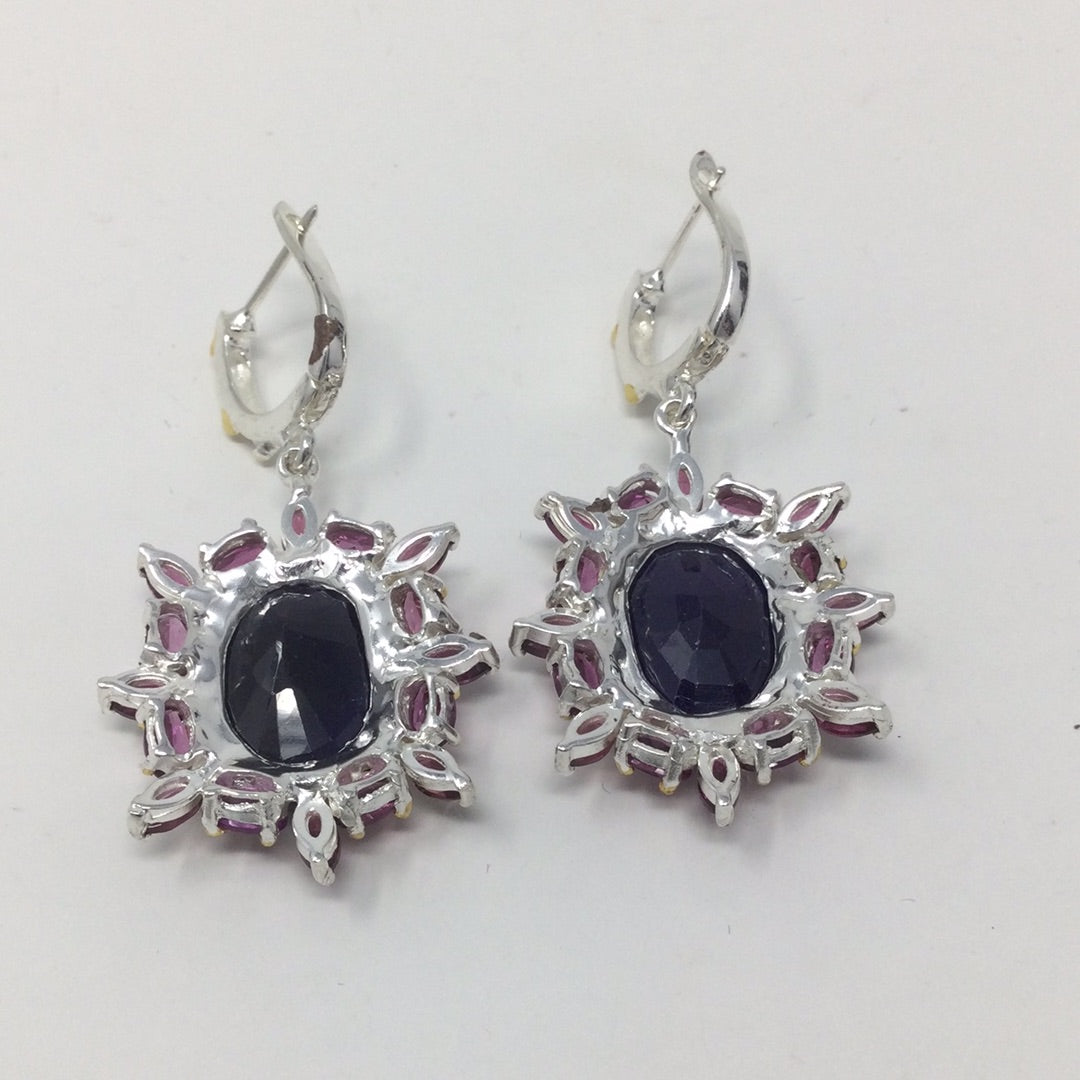 Genuine Sensual Sapphire Earrings