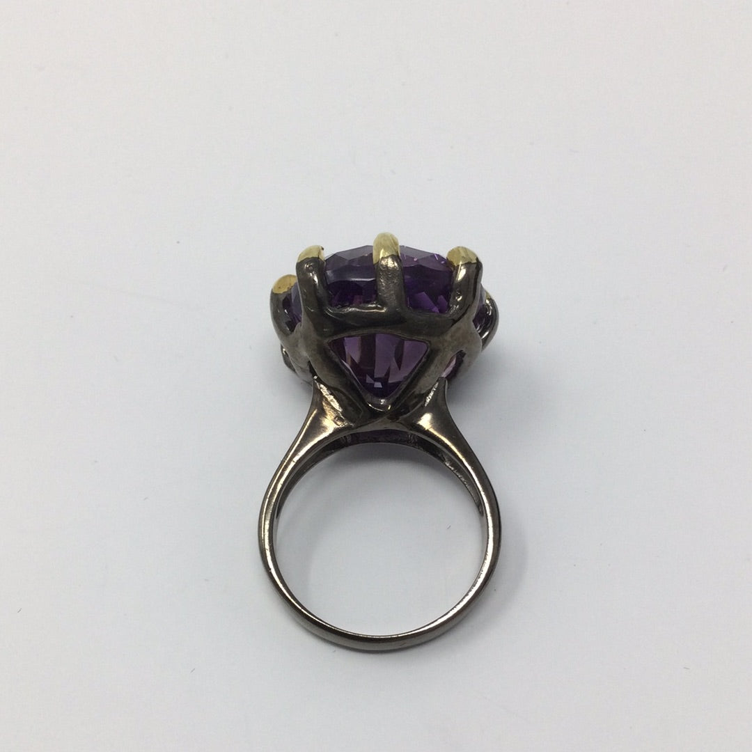 AAAA+ 27 CTW Genuine Amethyst Ring