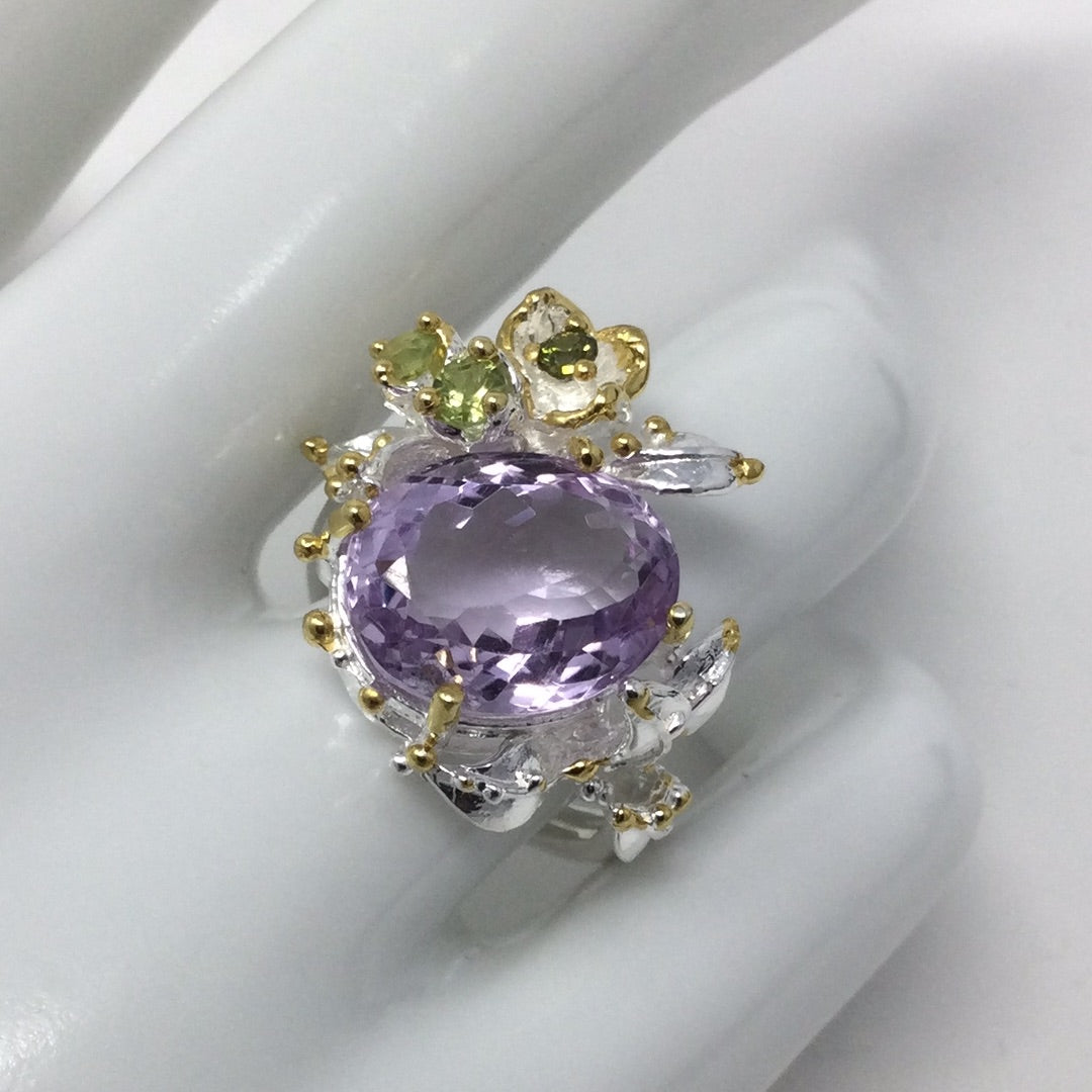 Lux Lavender Genuine Amethyst Ring