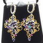 Genuine Opal, Amethyst & Earrings