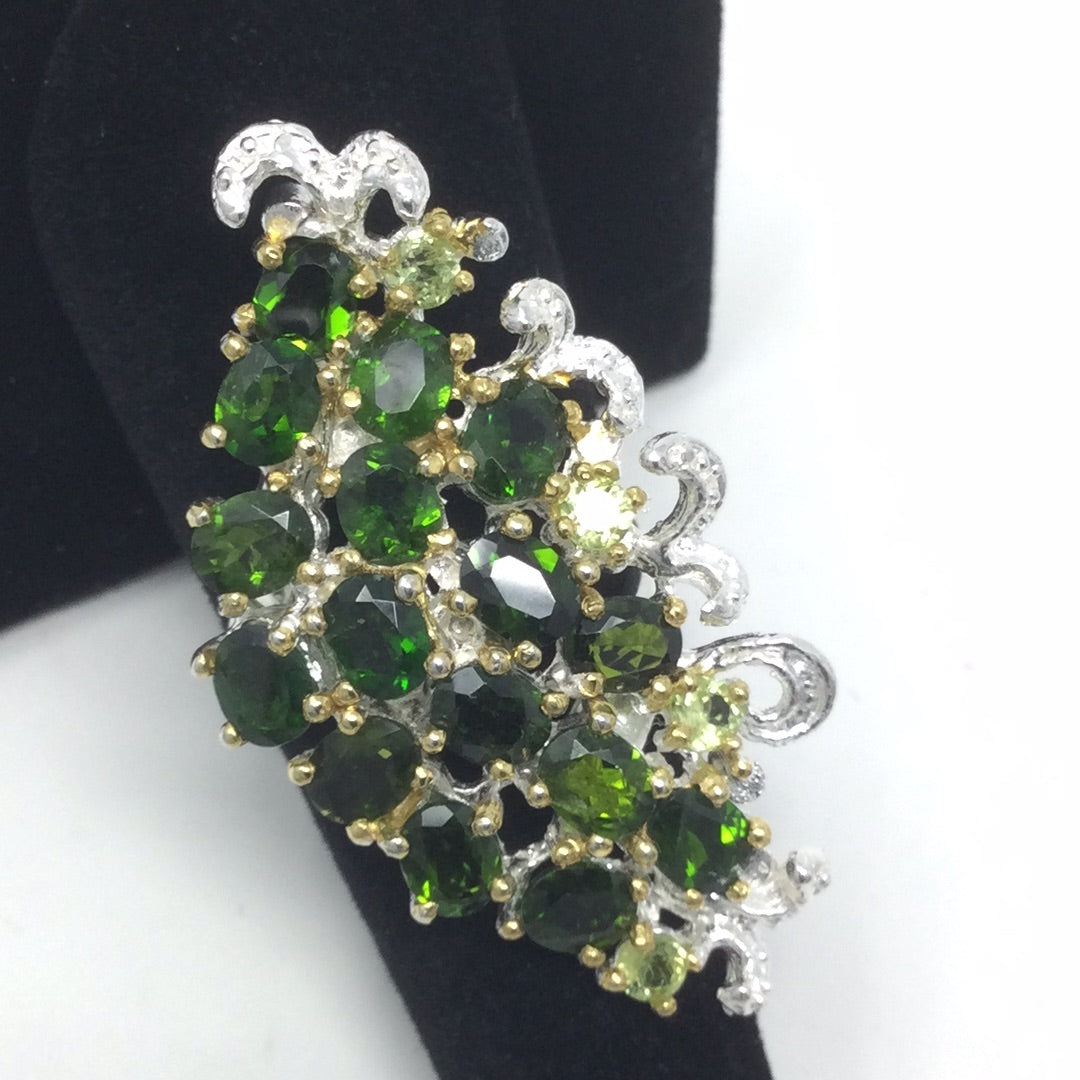 Ravishing Russian Chrome Diopside Ring