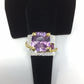 Art Moderne Genuine Amethyst Ring