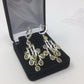 Sweeping Long Genuine Opal Earrings