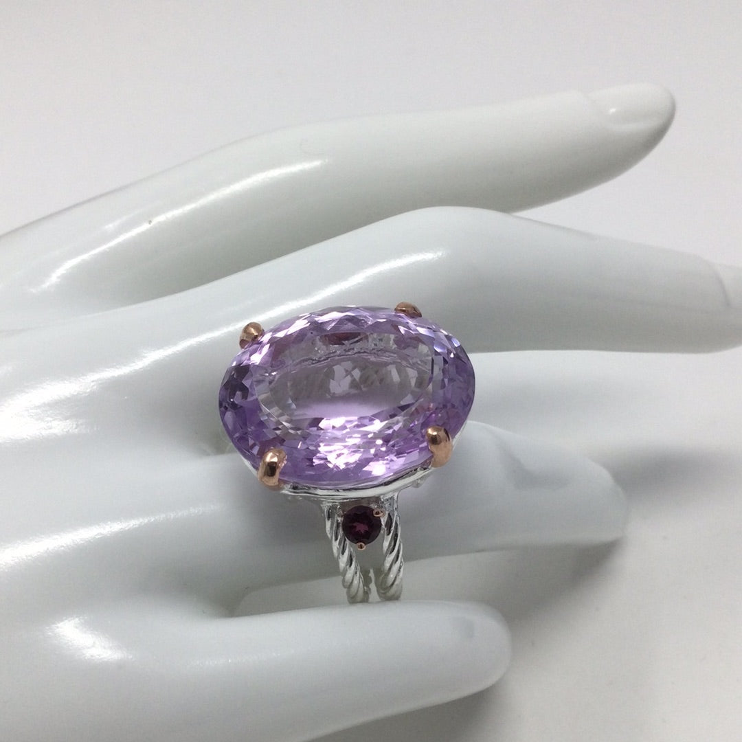 The Big Thrill, Massive 35 CTW Genuine Amethyst Ring