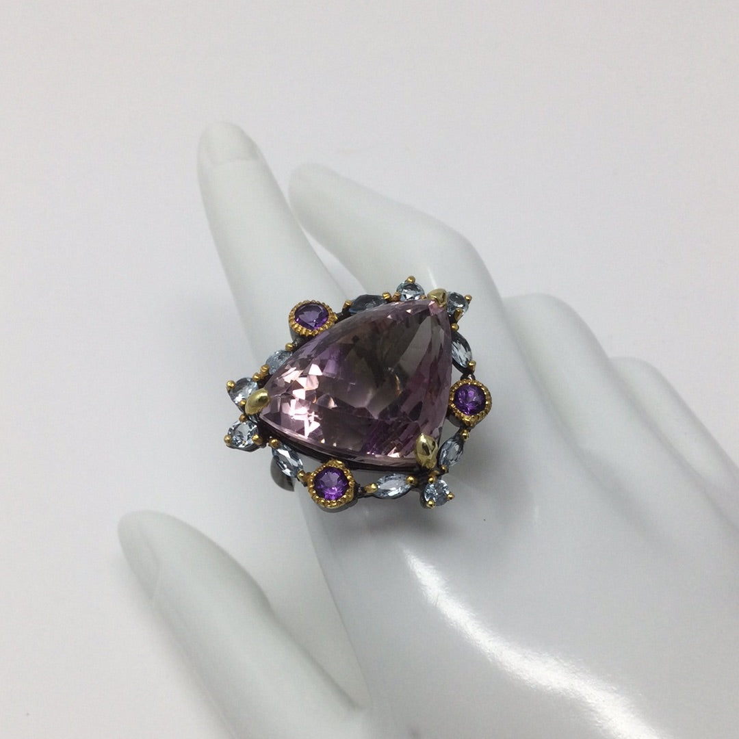 Massive 36 CTW Genuine Ametrine Ring