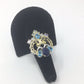 Genuine Sapphire, Tanzanite & Topaz Ring