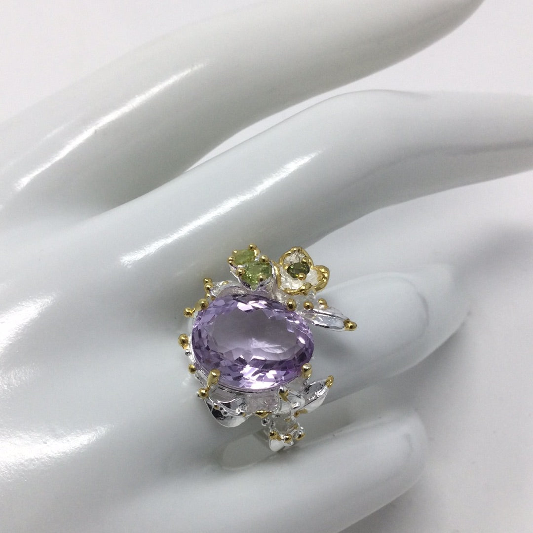 Lux Lavender Genuine Amethyst Ring