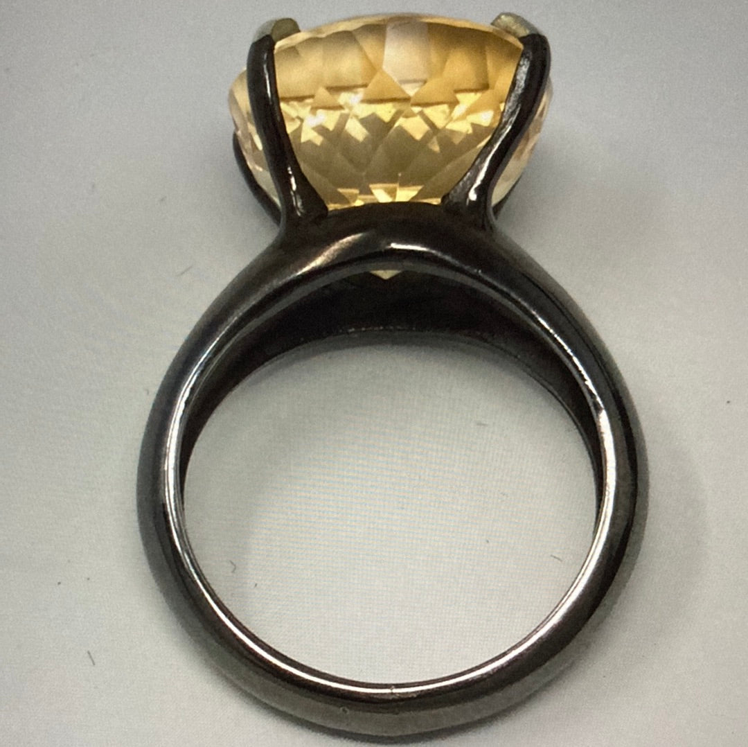 Genuine Golden Citrine Ring