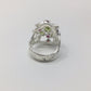 Genuine Peridot & Garnet Ring