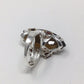 Impressive Genuine Marquee Cut Smokey Quartz Ring