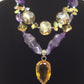 Celestial Genuine Amethyst Necklace Artist Original