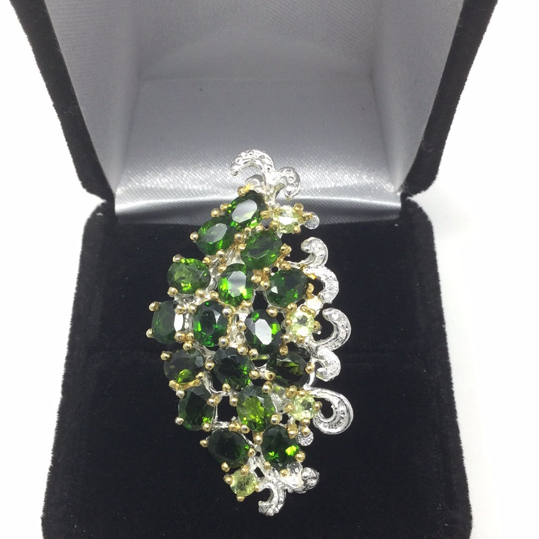 Ravishing Russian Chrome Diopside Ring