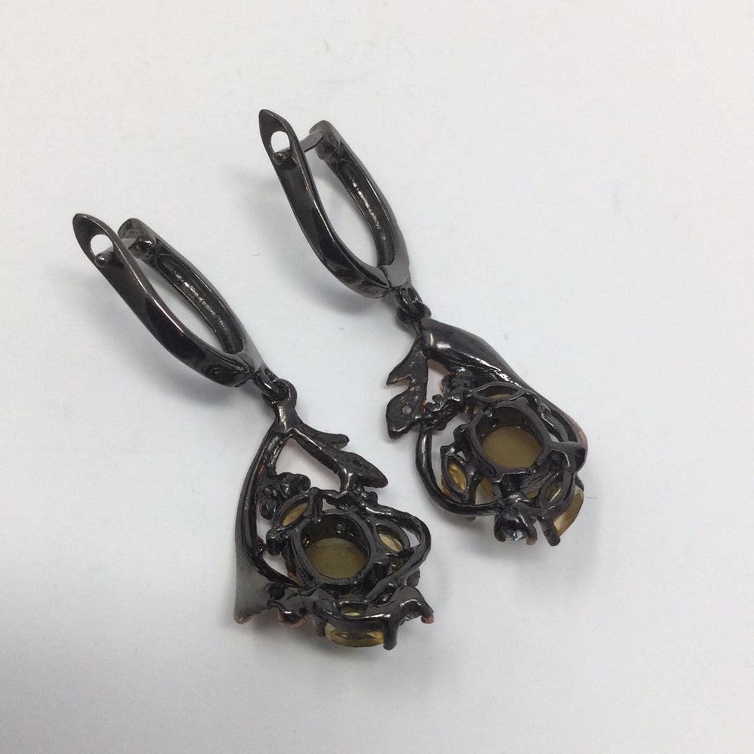 Genuine Cats Eye Earrings