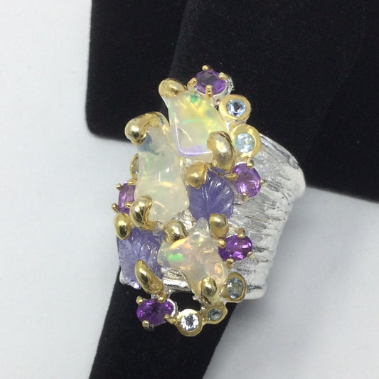 Opal Explosion Masterpiece Ring