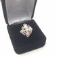 Precious Pink Tourmaline & Opal Ring