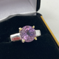 Art Deco Style Genuine Amethyst Ring