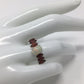 Genuine Fiery Opal & Garnet Ring