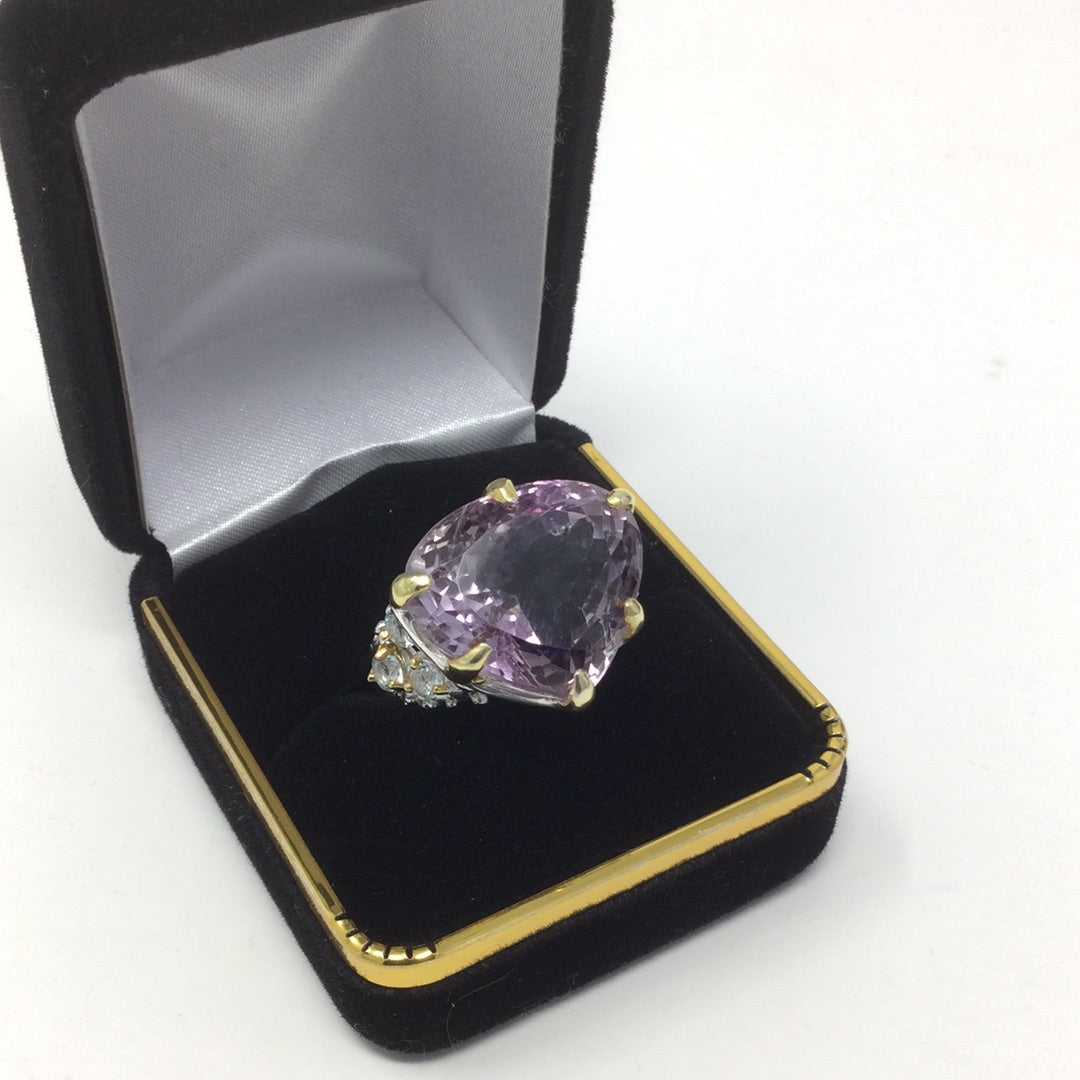 High And Mighty Genuine Lavender Amethyst Ring