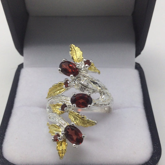 Genuine Glorious Garnet Ring