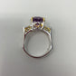 Art Deco Style Genuine Amethyst Ring