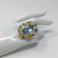 Explosion of Opals & Topaz Ring