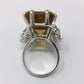 Emerald Cut Genuine Citrine Ring