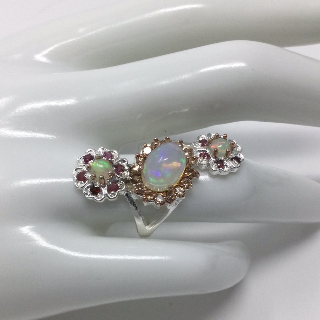 Hot On Fire Genuine Opal Ring