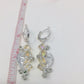 Man In The Moon, Genuine Opals & Emerald Earrings