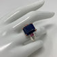 Sensual Genuine Sapphire & Pink Tourmaline Ring