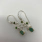 Genuine Emerald & Russian Chrome Diopside Earrings