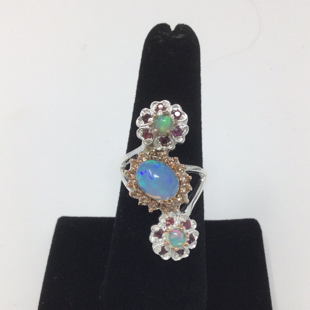 Hot On Fire Genuine Opal Ring