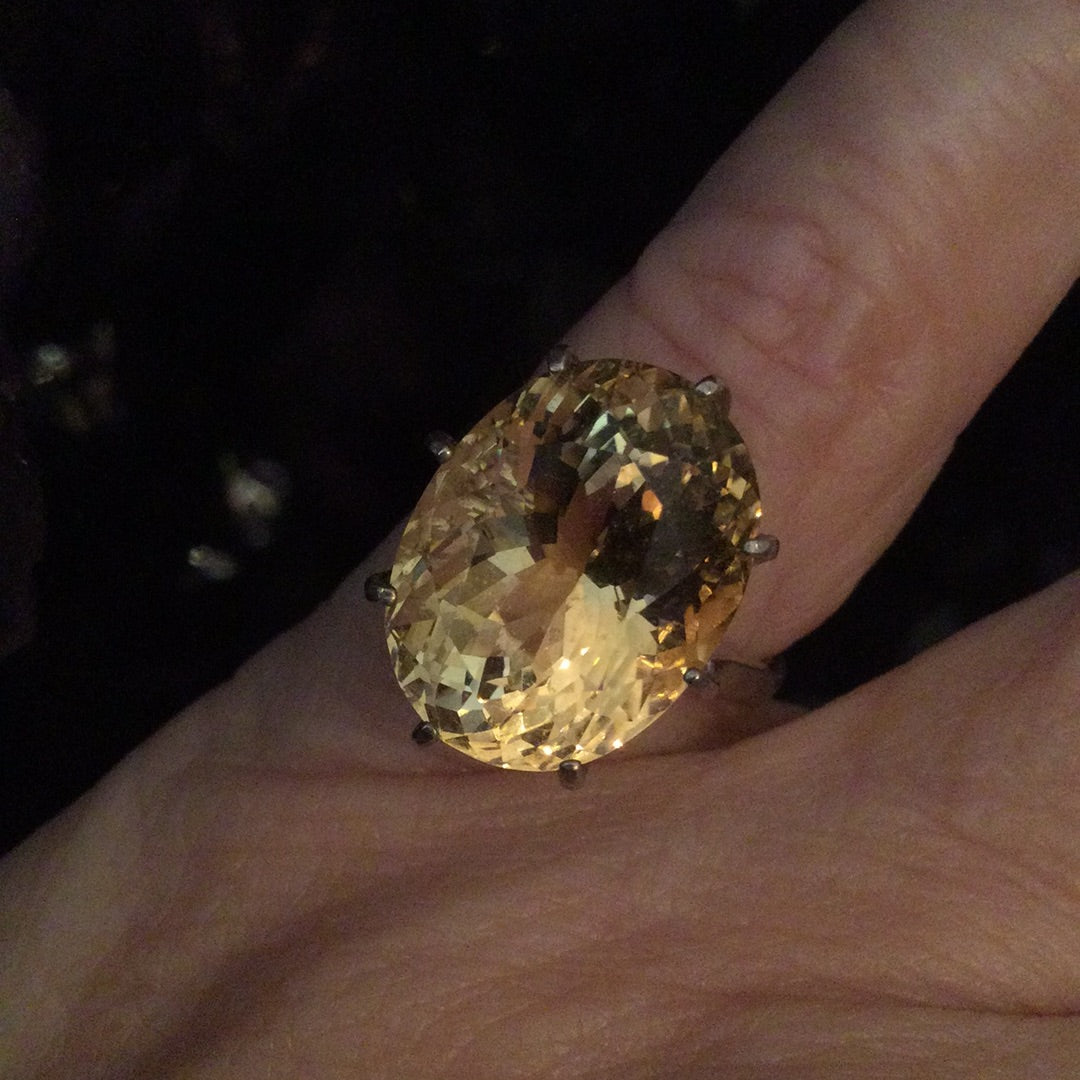 Supreme Genuine Citrine Ring