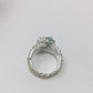 Genuine Emeralds Pear Shaped Ring