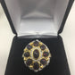 Rare Black Fiery Opals Ring