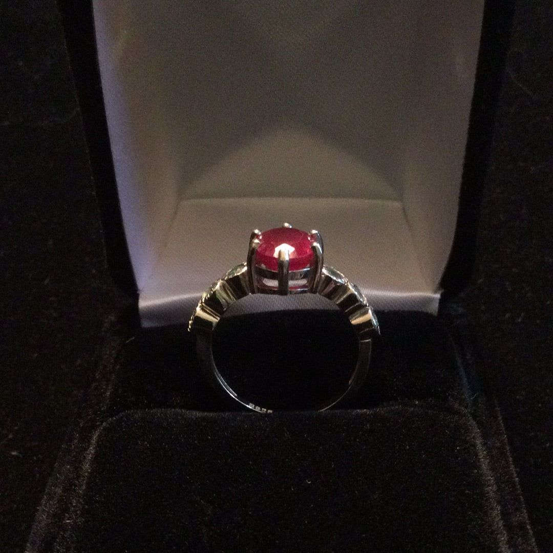 Genuine Ruby & Emerald Ring