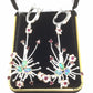 Shooting Stars, Genuine Opals & Garnet Earrings
