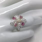 Precious Pink Tourmaline & Opal Ring