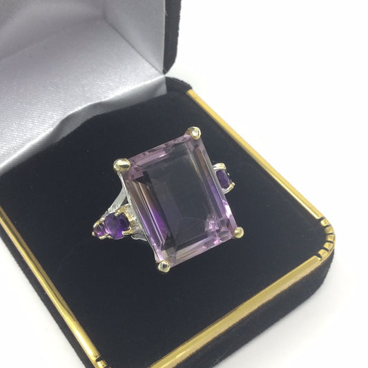 Natural Genuine Ametrine Ring