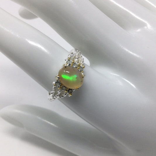 Genuine Fiery Opal Ring